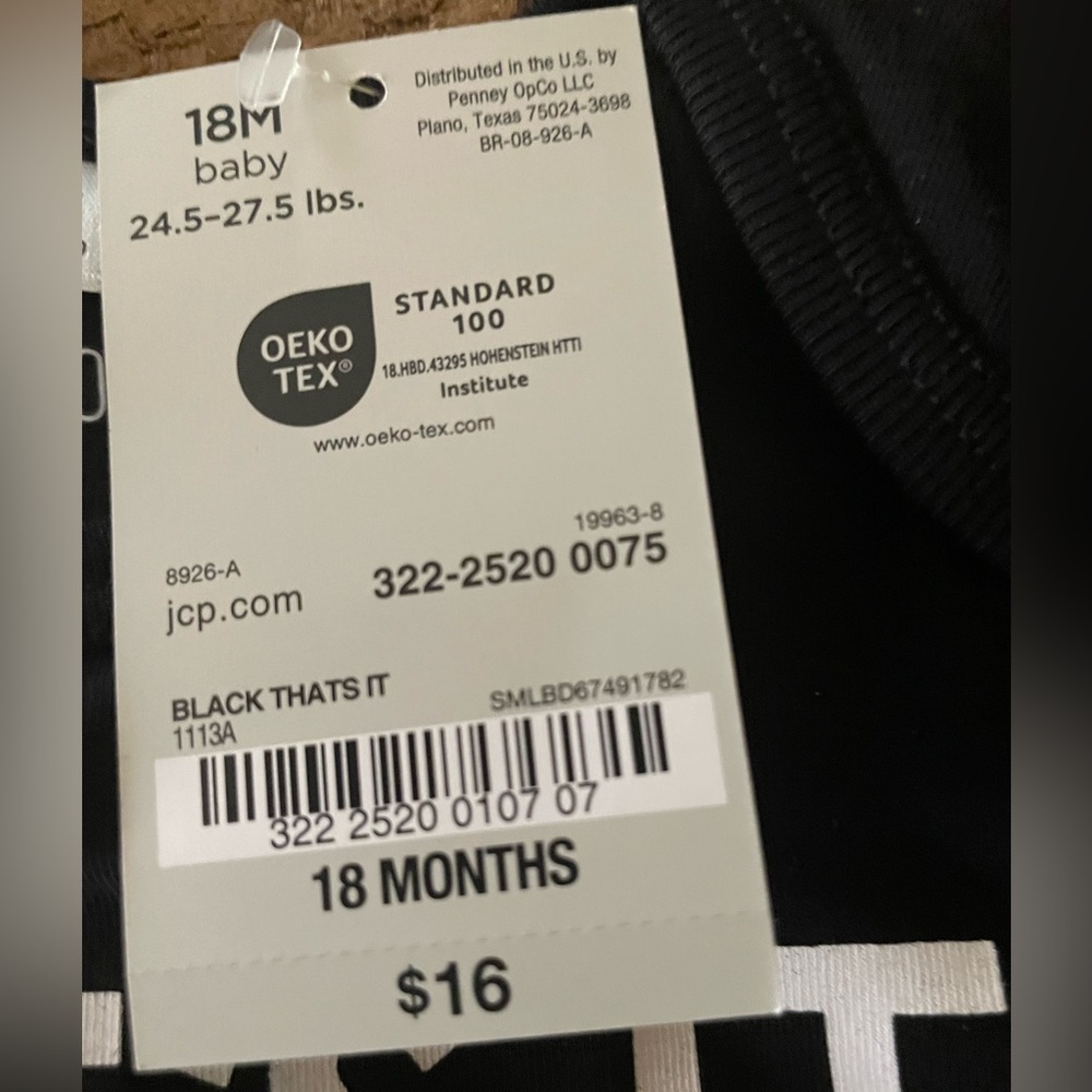 NWT baby onesie black 18 mos - That’s It I’m Calling Grandma - Picture 6 of 7